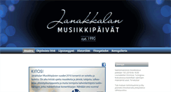 Desktop Screenshot of janakkalanmusiikkipaivat.com